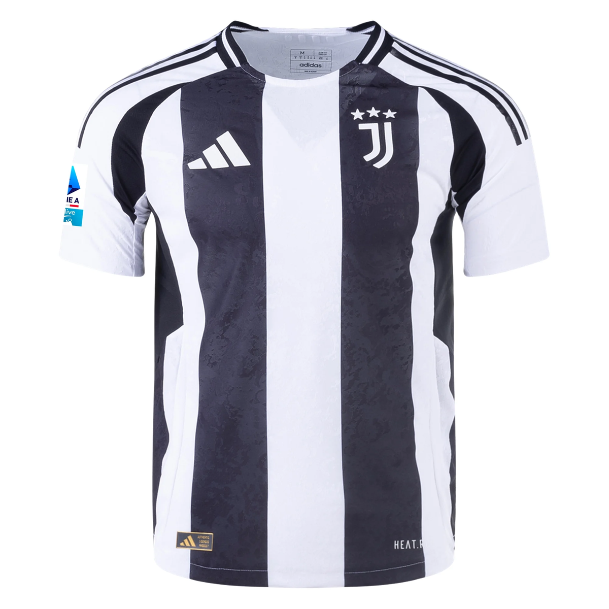 adidas Juventus Authentic Weston McKennie Home Jersey w/ Serie A Patch 24/25 (White/Black)