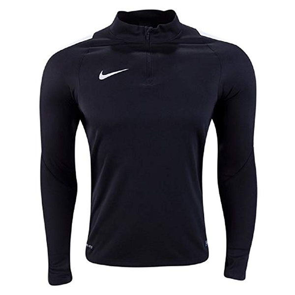 Nike Men&#39;s 1/4 Zip Squad 16 Drill Top (Black) | Soccer Wearhouse