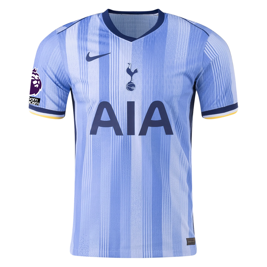 Nike Tottenham Ben Davies Authentic Away Jersey w/ EPL + No Room For Racism Patches 24/25 (Cobalt Bliss/Binary Blue)