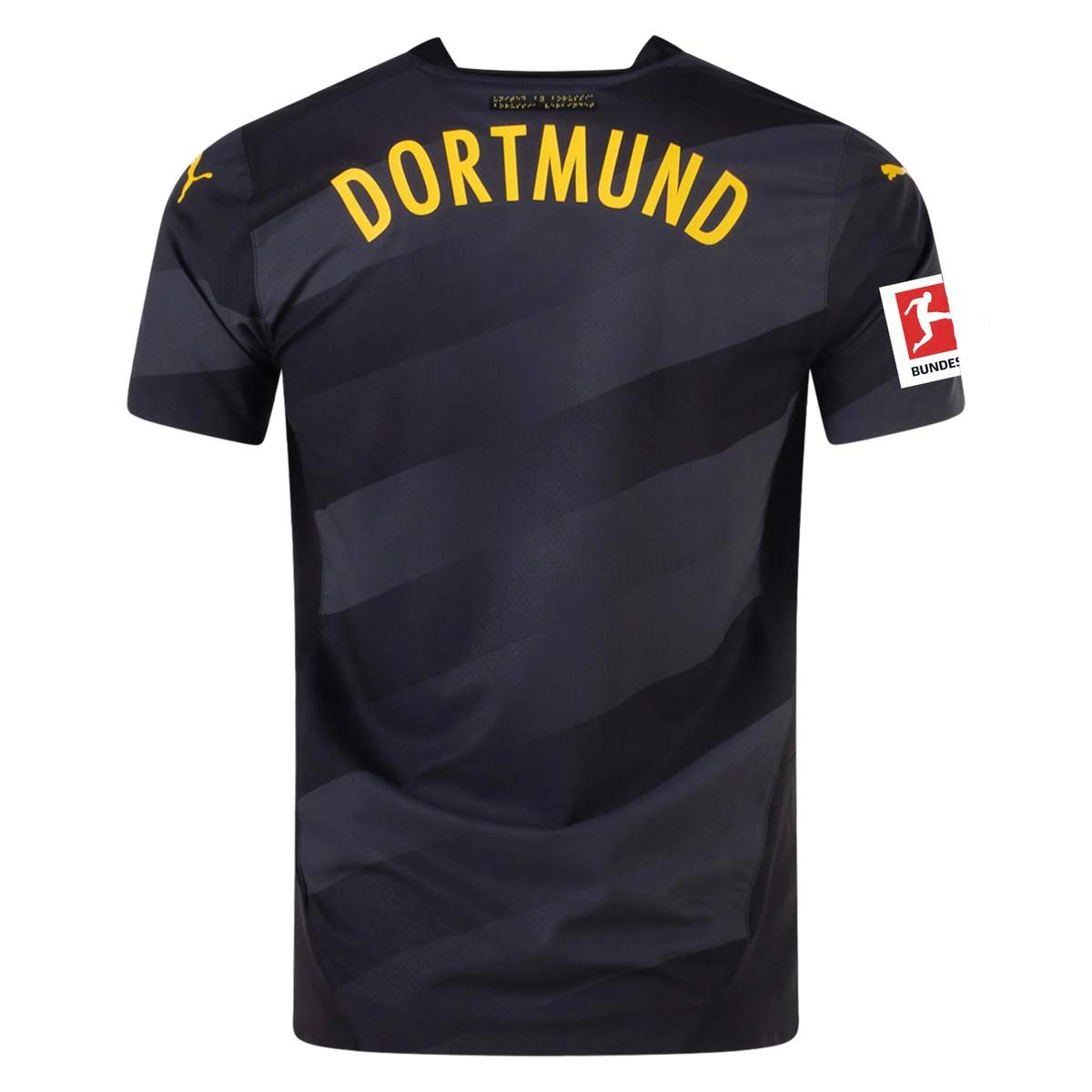 Puma Borussia Dortmund Authentic Away Jersey w/ Bundesliga Patch 24/25 (Puma Black/Faster Yellow)