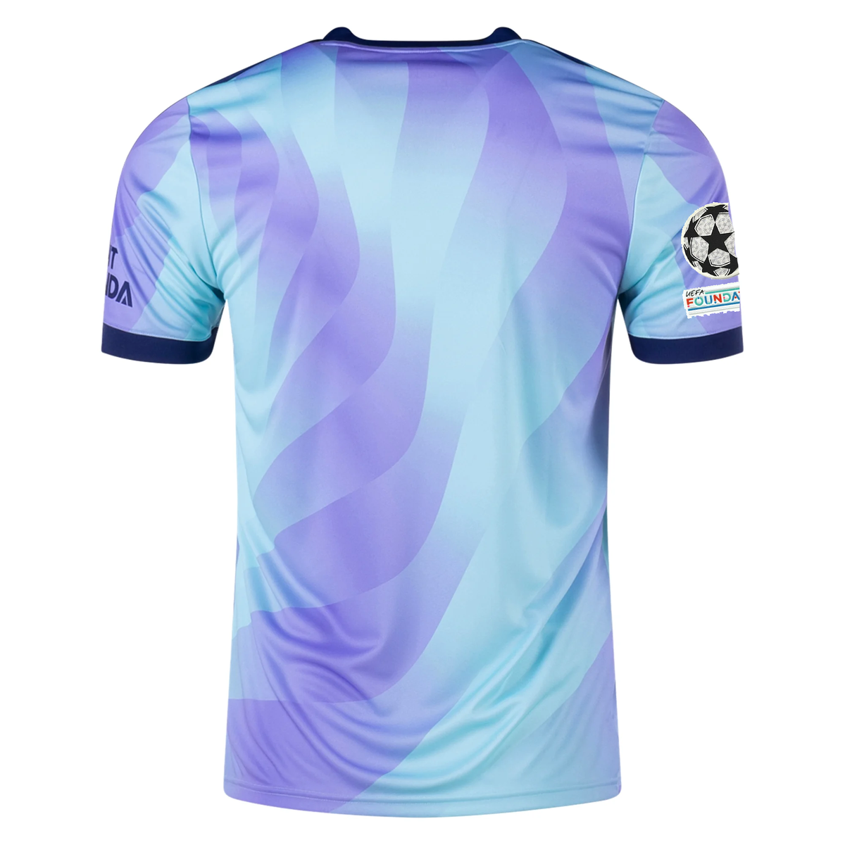 adidas Arsenal Third Jersey w/ Champions League Patches 24/25 (Clear Aqua/Light Flash Purple)