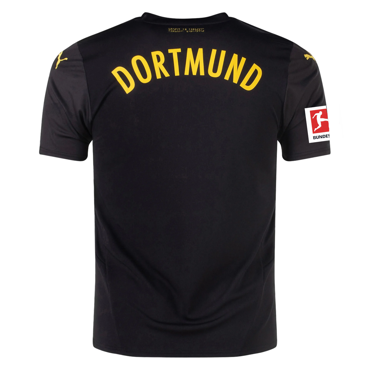 Puma Borussia Dortmund Away Jersey w/ Bundesliga Patch 24/25 (Puma Black/Faster Yellow)