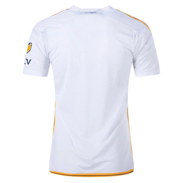 adidas LA Galaxy Home Jersey w/ MLS + Apple TV Patches 24/25 (White/Yellow/Navy)