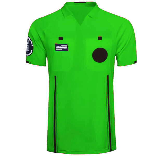 Official Sports Referee Jersey 9174 USSF Economy SS (Green) | Soccer Wearhouse