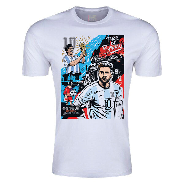 Argentina Messi &amp; Maradona Collage T-Shirt | Soccer Wearhouse