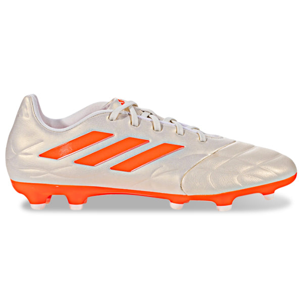 adidas Copa Pure.3 Firm Ground Soccer Cleats (Off White/Team Solar Orange)