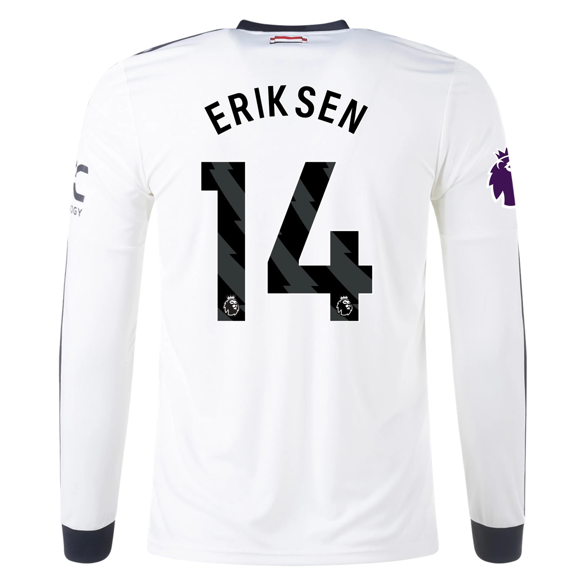 adidas Manchester United Christian Eriksen Third Long Sleeve Jersey w/ EPL Patch 24/25 (Off White)