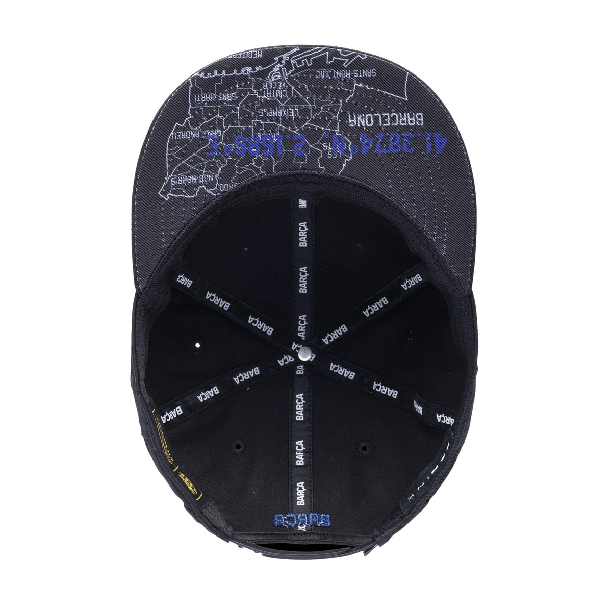 Fan Ink FC Barcelona Locale Snapback Hat (Black)