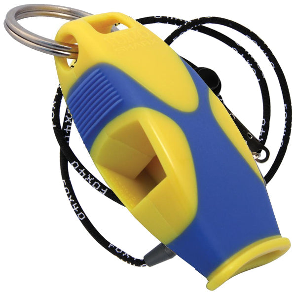 Fox 40 Sharx Referee Whistle w/ lanyard (Black/Red/Green/Yellow)