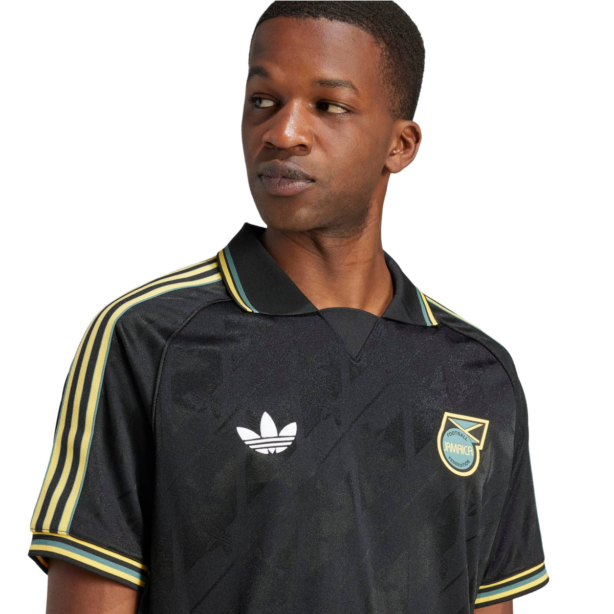 adidas Jamaica 24/25 Lifestyle Soccer Jersey (Black/Multi)