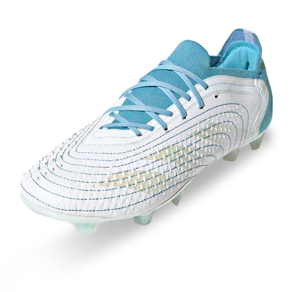 adidas Predator Accuracy.1 L Firm Ground Soccer Cleats (White/Grey Two/Preloved Blue)