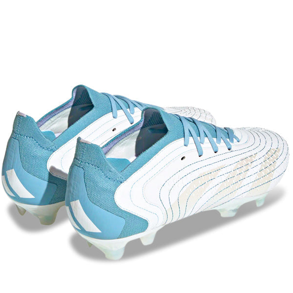 adidas Predator Accuracy.1 L Firm Ground Soccer Cleats (White/Grey Two/Preloved Blue)