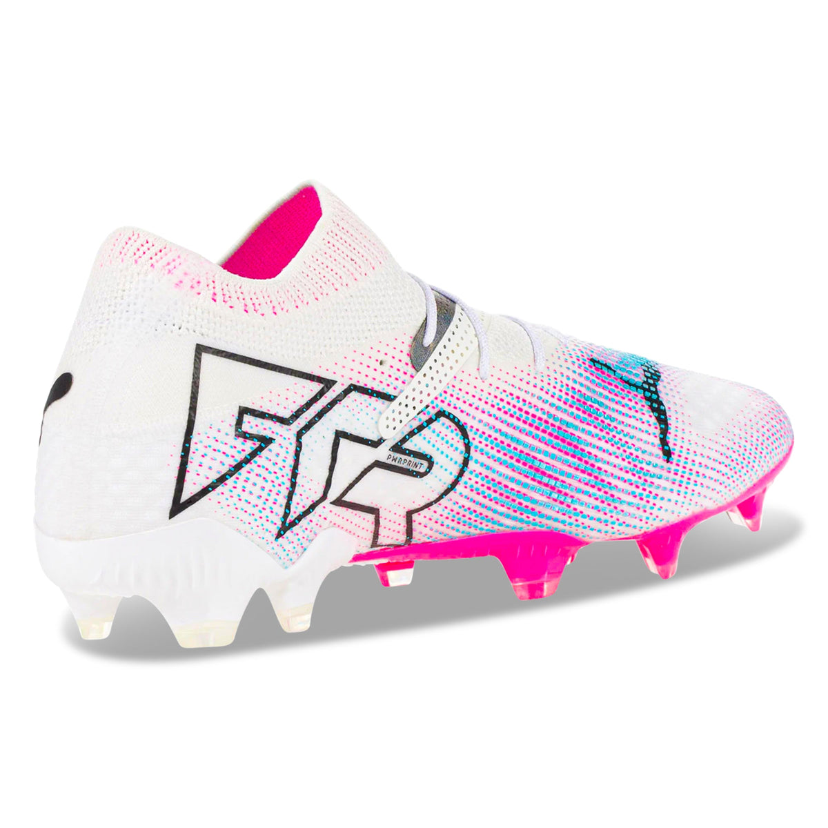 PUMA Future 7 Ultimate FG/AG Soccer Cleats (White/Black/Poison Pink)