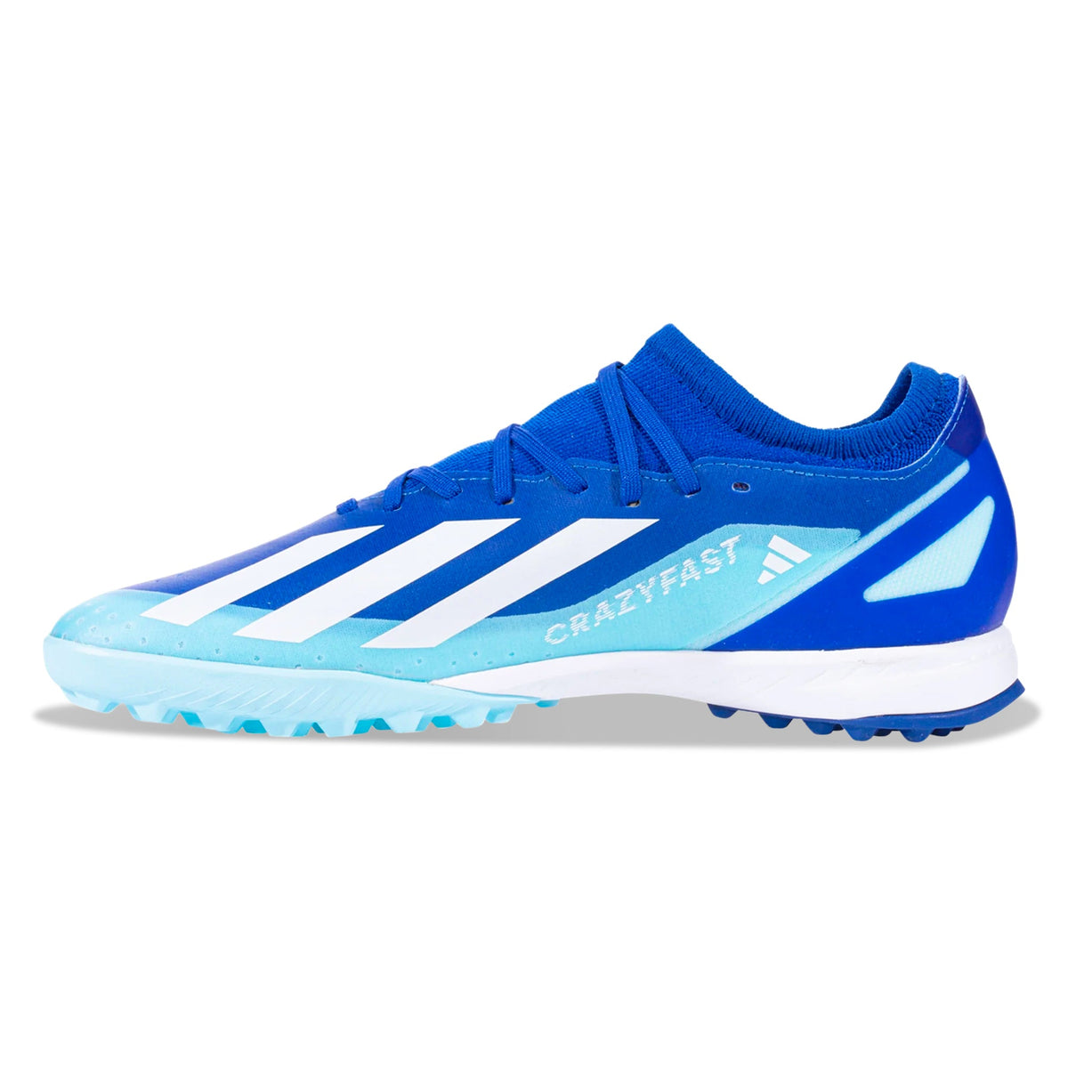 adidas X Crazyfast.3 Turf Soccer Shoes (Bright Royal/Cloud White/Solar Red)