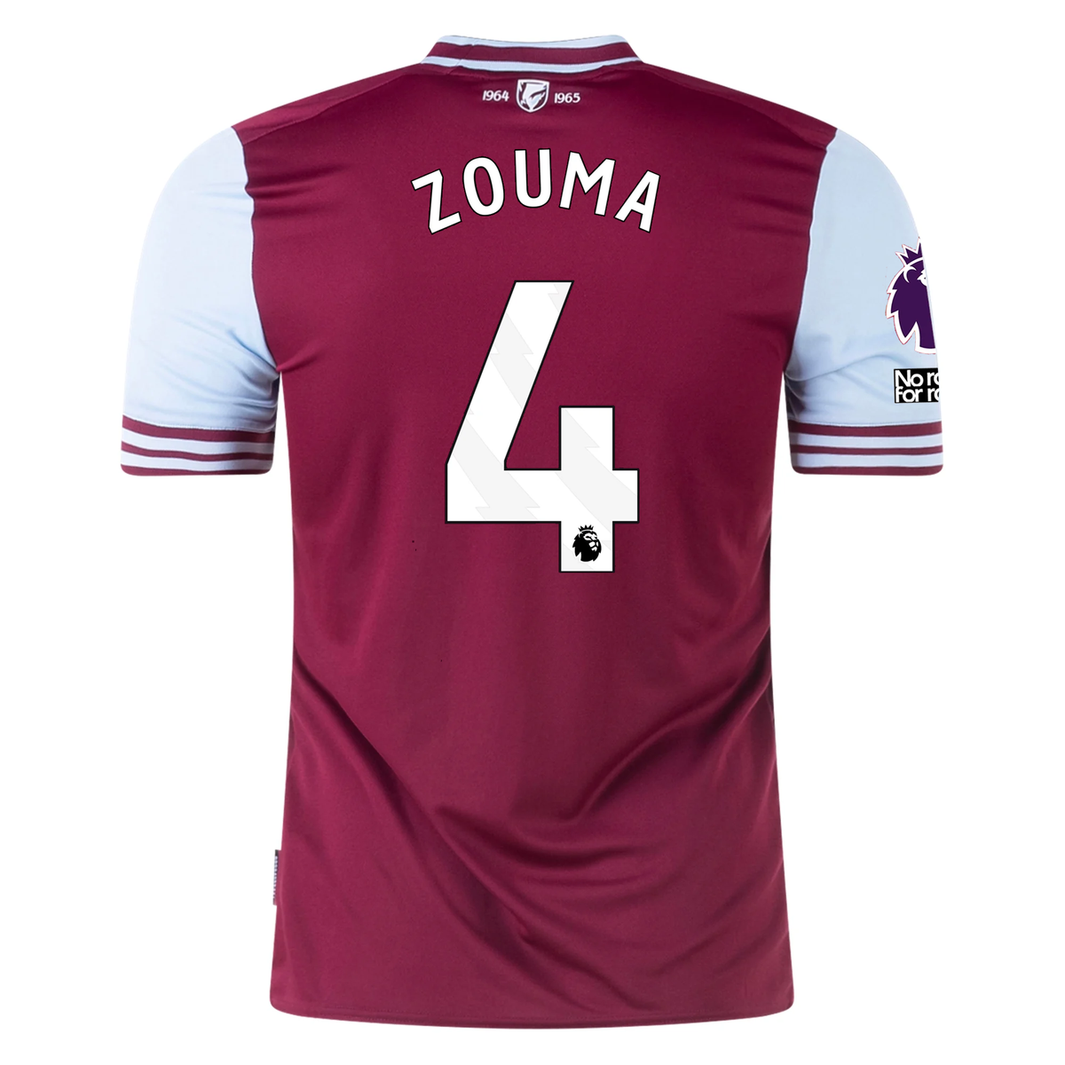 Umbro West Ham Kurt Zouma Home Jersey w/ EPL + No Room For Racism Patches 24/25 (Maroon/Sky Blue)