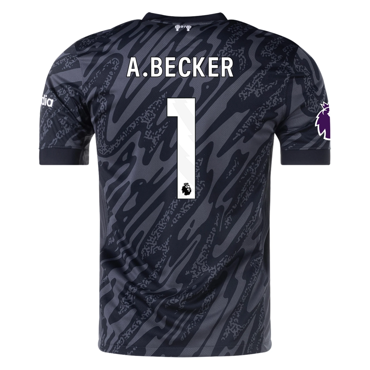 Nike Liverpool Allison Becker Goalkeeper Jersey w/ EPL Patch 24/25 (Anthracite/Black)