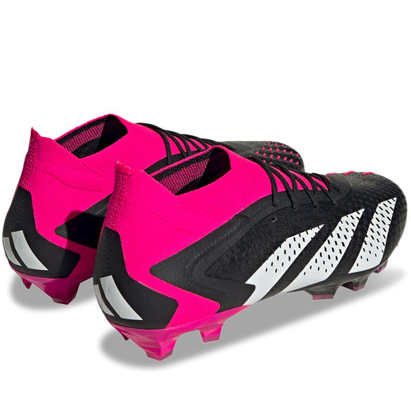 adidas Predator Accuracy.1 Firm Ground Soccer Cleats (Core Black/Team Shock Pink)