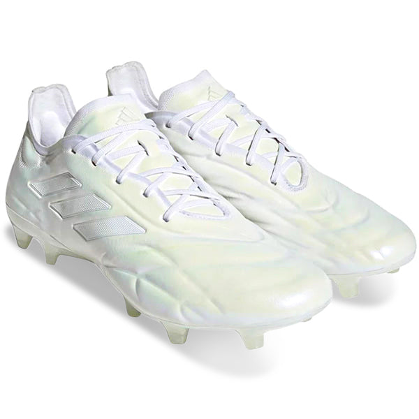 adidas Copa Pure.1 FG Soccer Cleats (Pearlized White/Metallic)