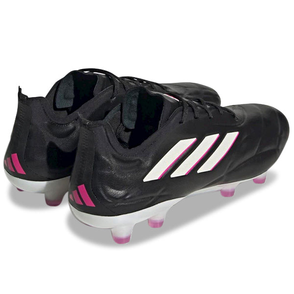 adidas Copa Pure.1 Firm Ground Soccer Cleats (Black/Zero Metallic/Shock Pink)