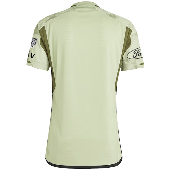 adidas LAFC Authentic Away Jersey 23/24 w/ MLS + Apple + Ford + Childhood Cancer Awareness Patch (Green)