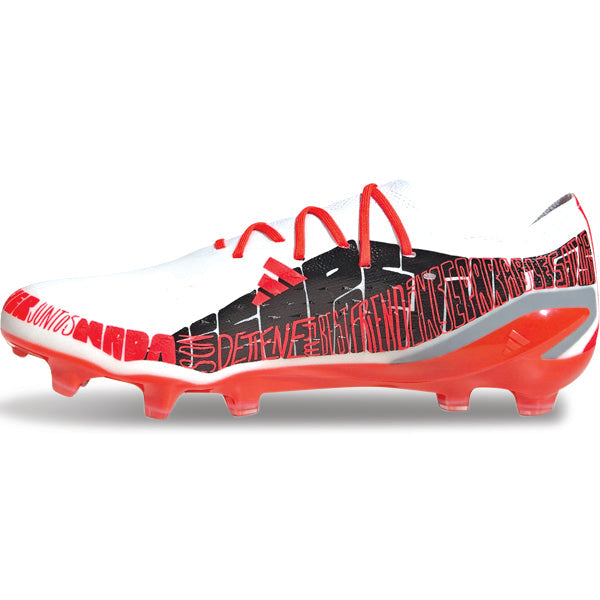 adidas X Speedportal Messi.1 Firm Ground Soccer Cleats (White/Red)