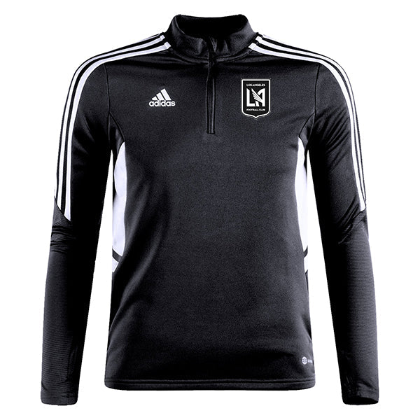 Adidas LAFC 3/4 Track Top Jacket In Black &amp; White