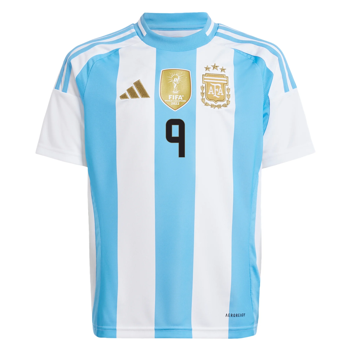 adidas Youth Argentina Julian Alvarez Home Jersey 24/25 (White/Blue Burst)