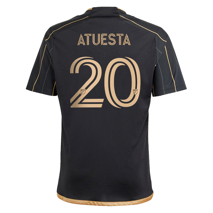 adidas Youth LAFC Eduard Atuesta Home Jersey 24/25 w/ BMO Sponsor (Black/Gold)