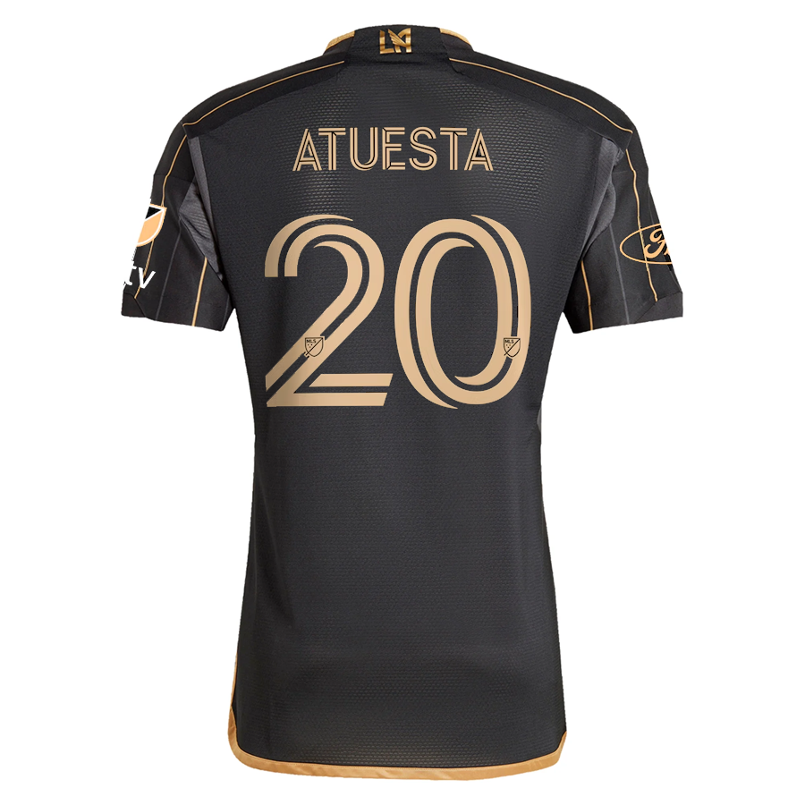 adidas LAFC Eduard Atuesta Home Jersey w/ MLS + Apple TV + Ford Patches 24/25 (Black/Gold)