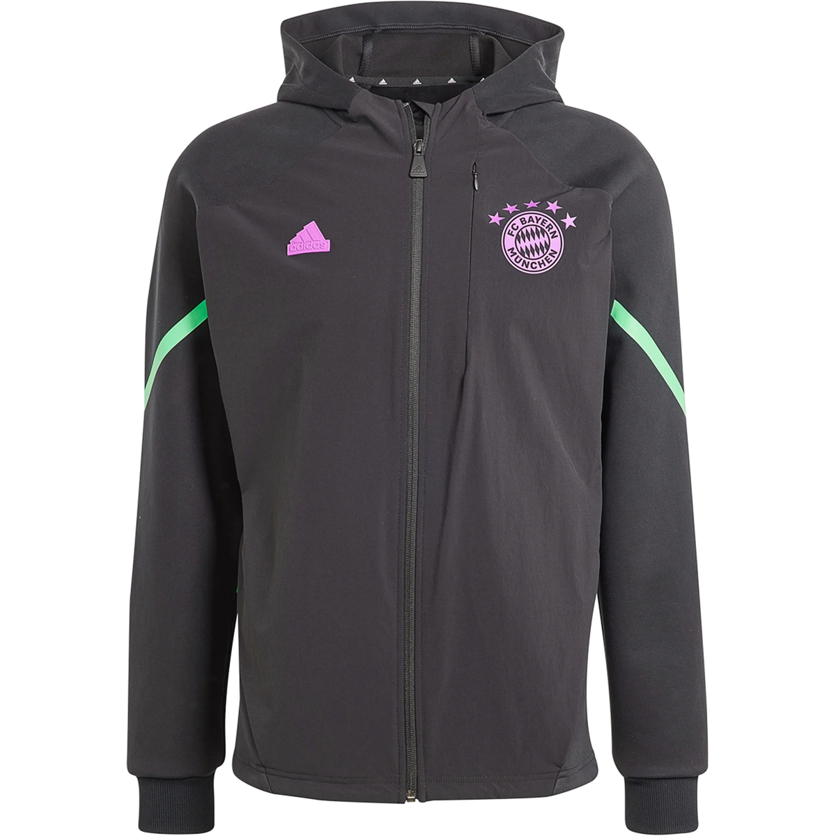 adidas Bayern Munich D4MGD Full Zip Hoodie 23/24 (Black/Shock Purple)