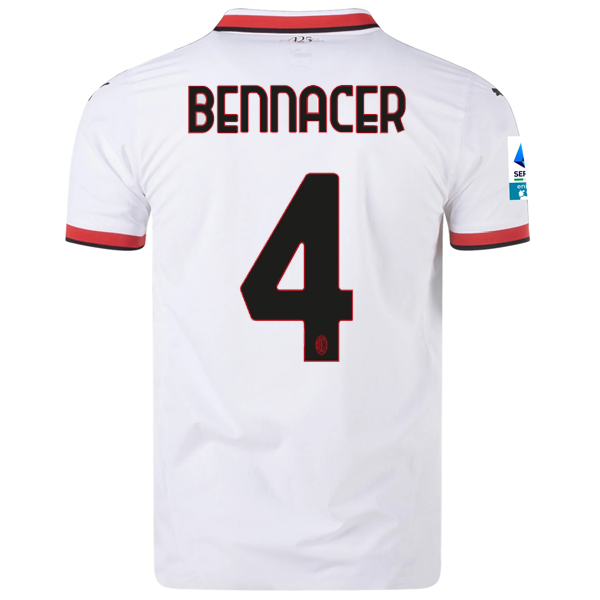 Puma AC Milan Authentic Ismaël Bennacer Away Jersey w/ Series A Patch 24/25 (Puma White)