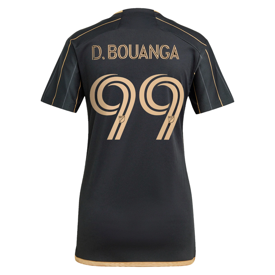 adidas Womens LAFC Dennis Bouanga Home Jersey 24/25 (Black/Gold)