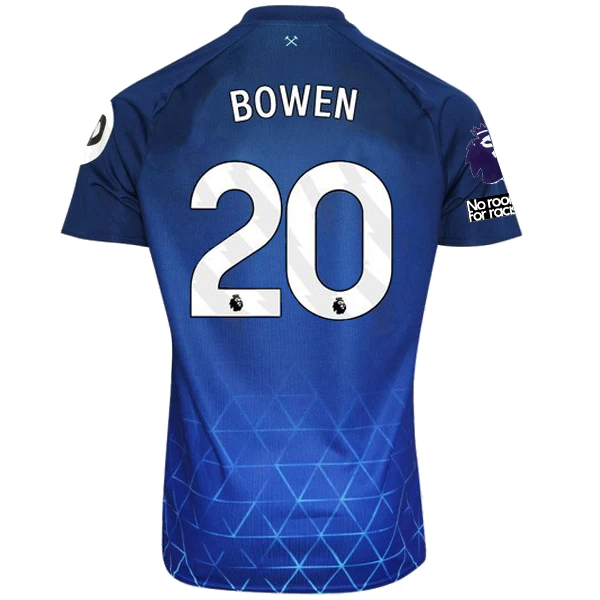 Umbro West Ham Jarrod Bowen Third Jersey w/ EPL + No Room For Racism Patches 23/24 (Navy/Sky Blue)