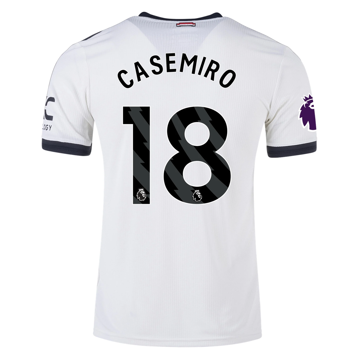 adidas Manchester United Casemiro Authentic Third Jersey w/ EPL Patch 24/25 (Off White)