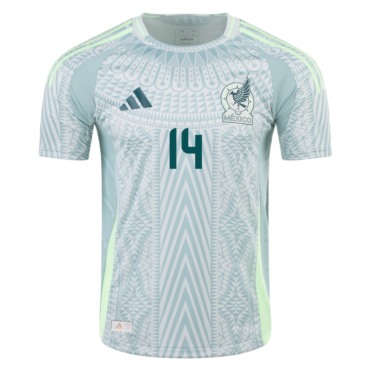 adidas Mens Mexico Authentic Chicharito Away Jersey 24/25 (Linen Green)