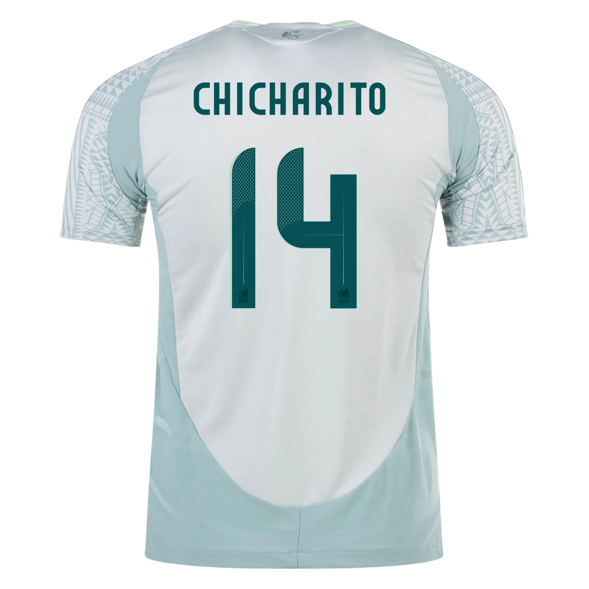 adidas Mens Mexico Authentic Chicharito Away Jersey 24/25 (Linen Green)