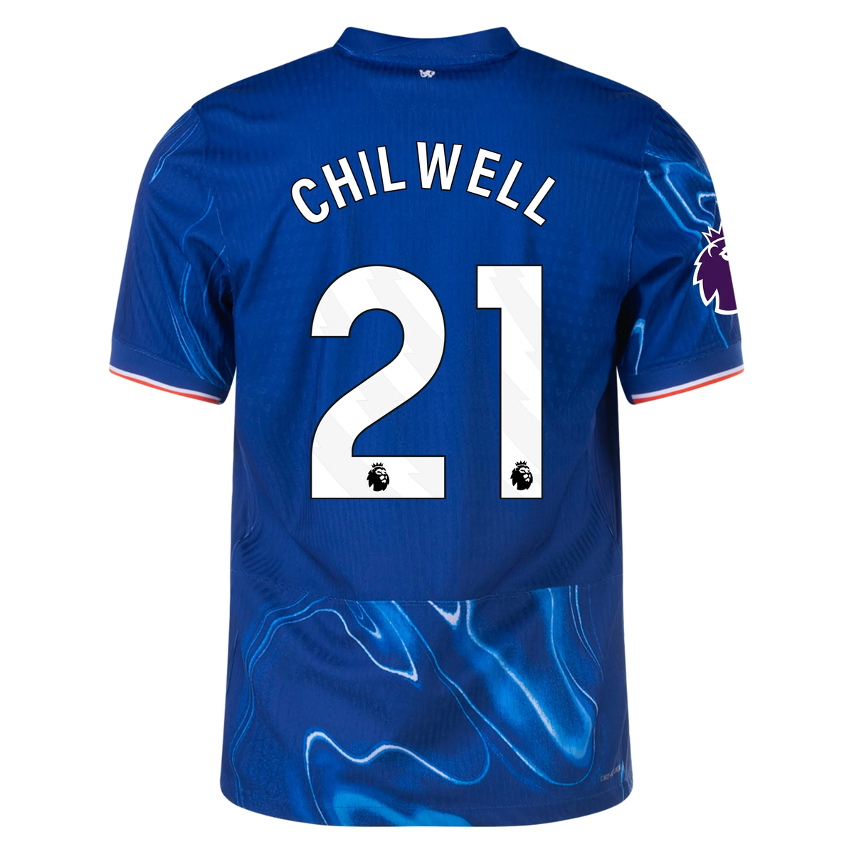 Nike Chelsea Authentic Ben Chilwell Home Jersey w/ EPL Patch 24/25 (Rush Blue/Team Orange)