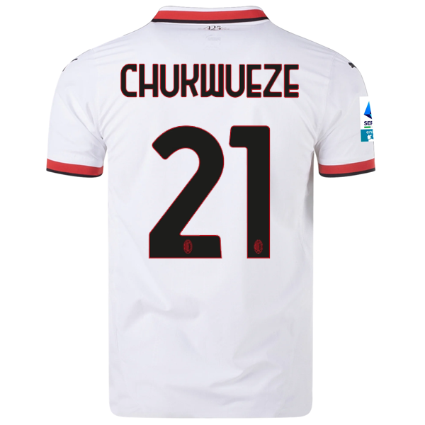 Puma AC Milan Authentic Samuel Chukwueze Away Jersey w/ Series A Patch 24/25 (Puma White)