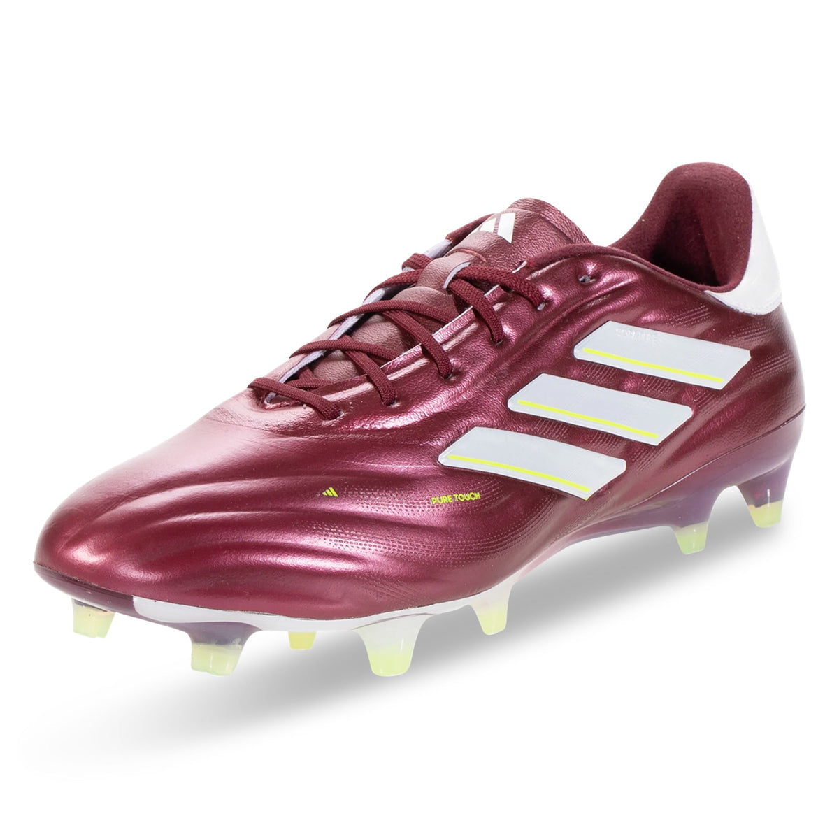 adidas Copa Pure 2 Elite FG Soccer Cleats (Shadow Red/White/Solar Yellow)