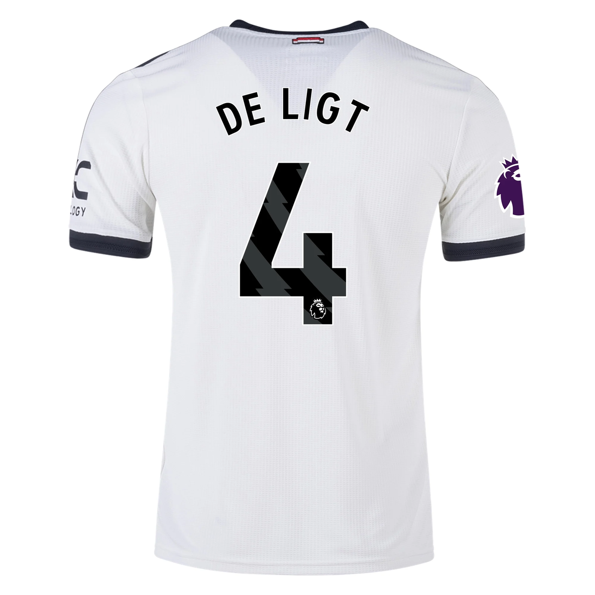 adidas Manchester United Matthijs de Ligt Authentic Third Jersey w/ EPL Patch 24/25 (Off White)