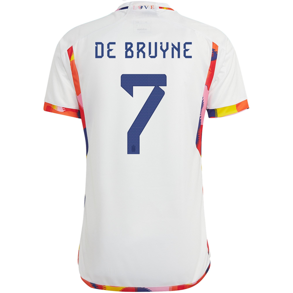 adidas Belgium Kevin De Bruyne Away Jersey 22/23 (White/Multi)