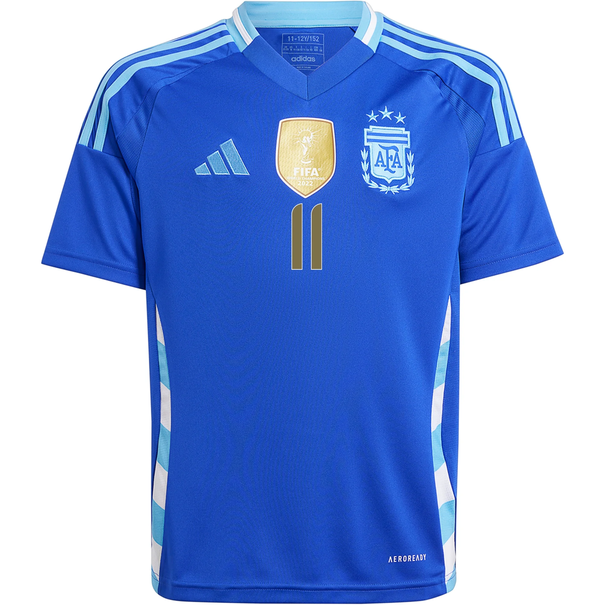 adidas Youth Argentina Angel Di Maria Away Jersey 24/25 (Lucid Blue/Blue Burst)