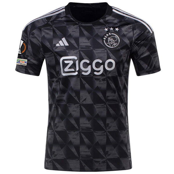 adidas Ajax Third Jersey w/ Europa League Patches 23/24 (Black)