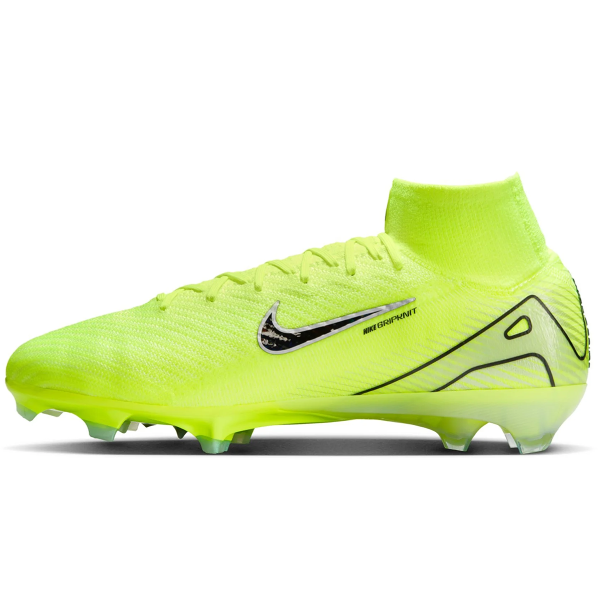 Nike Zoom Superfly 10 Elite FG Soccer Cleats (Volt/Black)