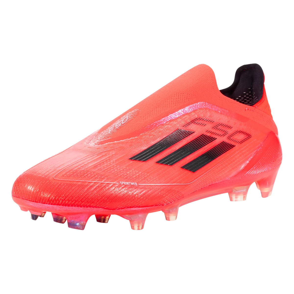 adidas F50 Elite Laceless FG Soccer Cleats (Turbo/Black/Platinum Metallic)