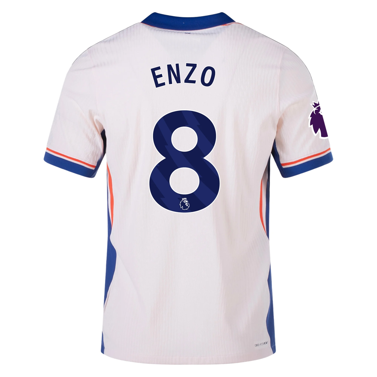 Nike Chelsea Authentic Enzo Fenandez Away Jersey w/ EPL Patch 24/25 (Guava Ice/Rush Blue)