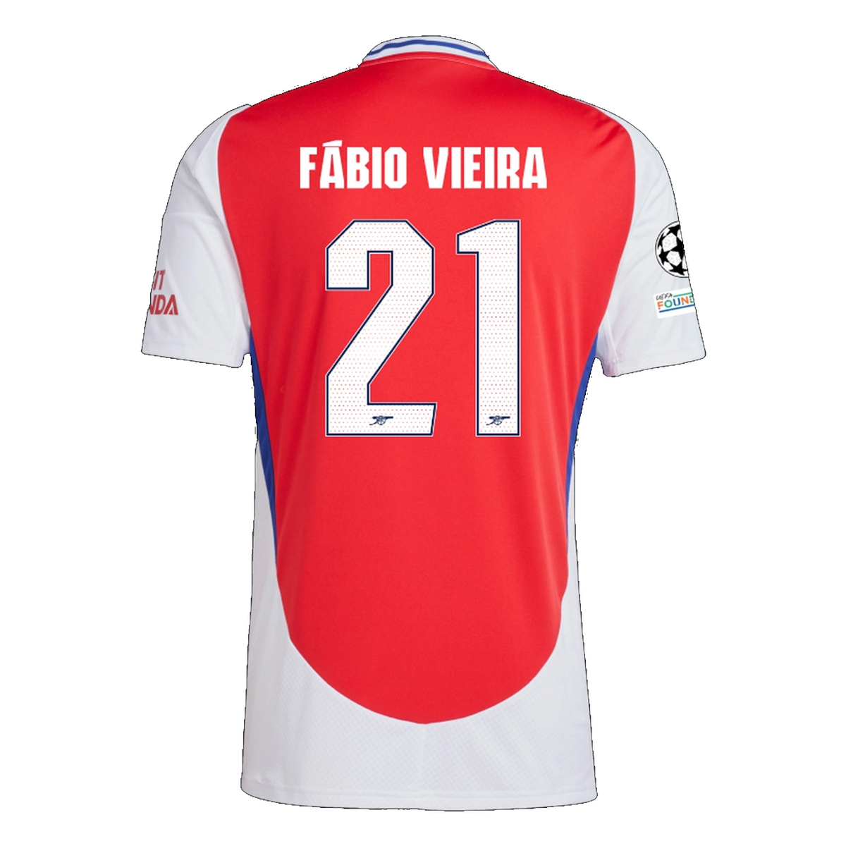 adidas Arsenal Fabio Viera Home Jersey w/ Champions League Patches 24/25 (Better Scarlet/White)