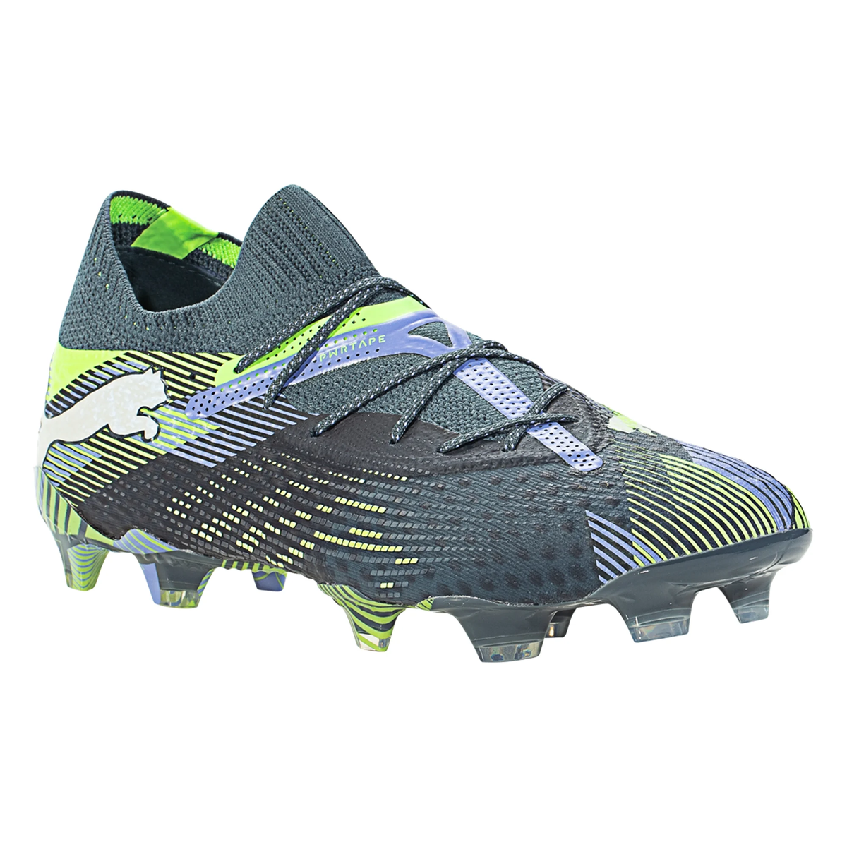 Puma Mens Future 7 Ultimate FG/AG Soccer Cleats (Gray Skies/Fizzy Apple)