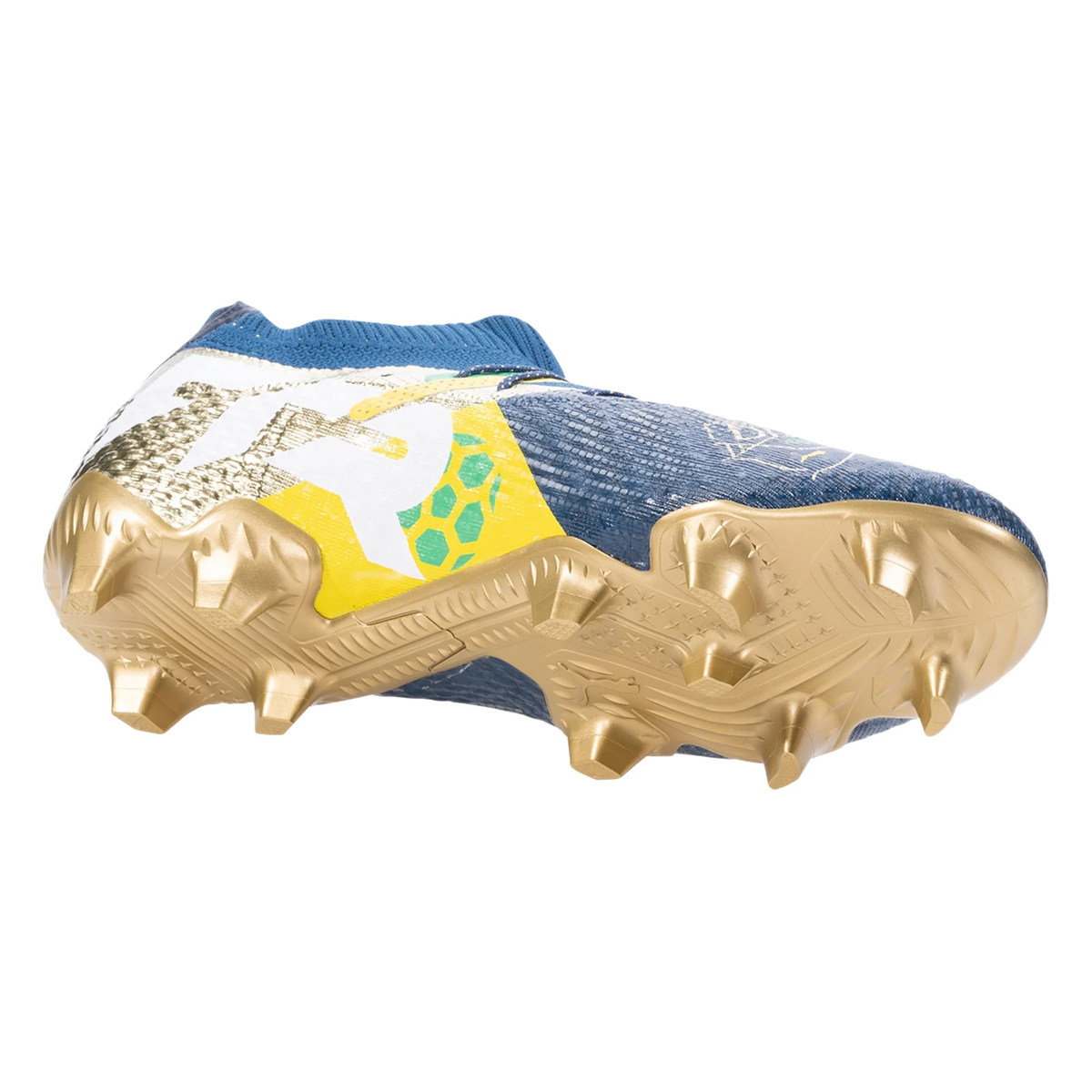 Puma Future 7 Ultimate NJR FG/AG Soccer Cleats (Saline Blue/Pele Yellow/Grassy Green)