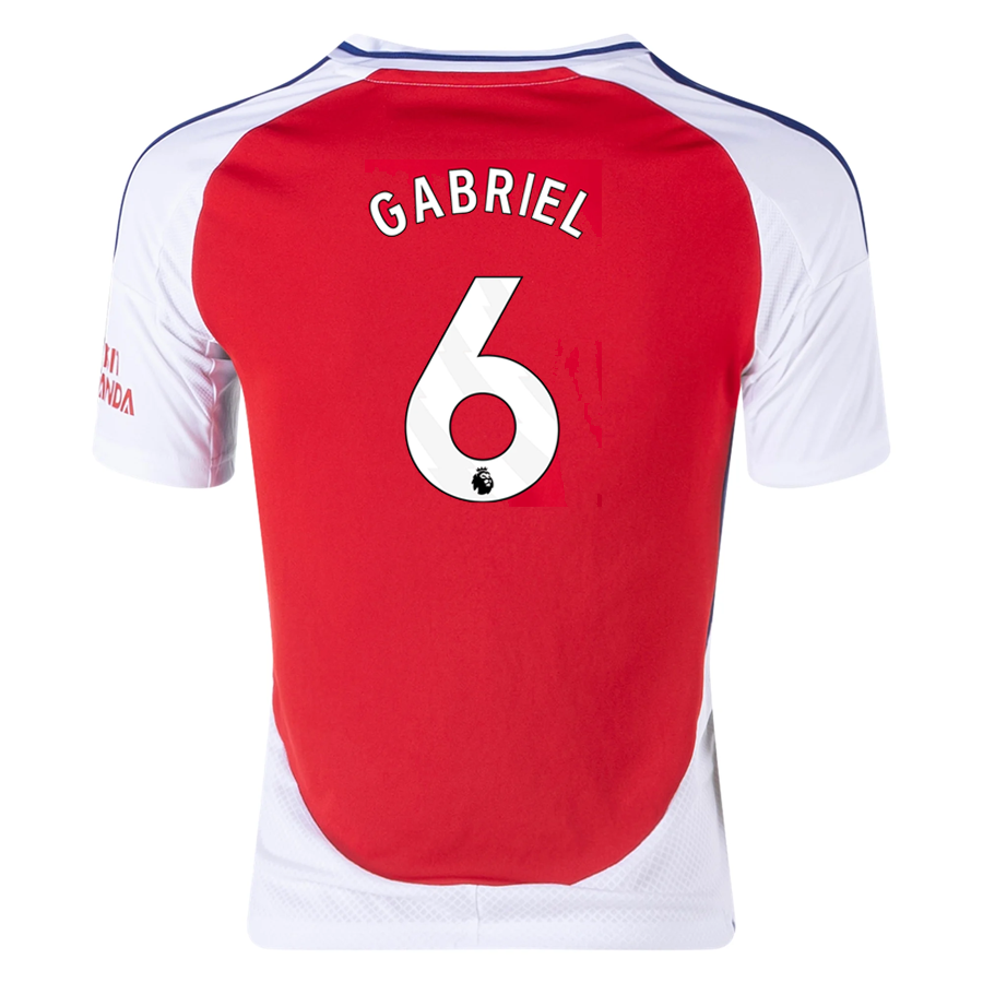 adidas Youth Arsenal Gabriel Home Jersey 24/25 (Better Scarlet/White)